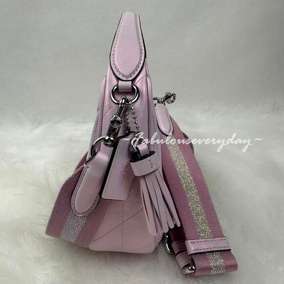 Coach Carmen Mini Crossbody Bag In /Silver/Pink CBI46 NWT - Picture 2 of 8